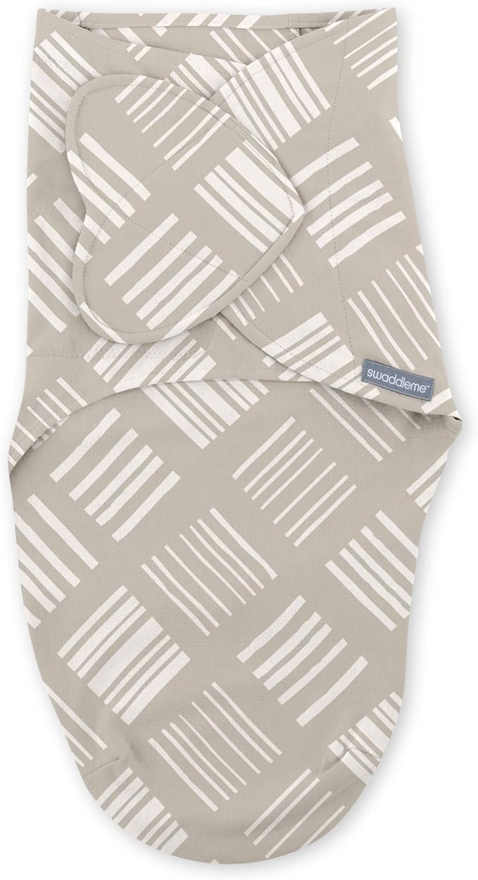 SwaddleMe by Ingenuity Monogram Collection Baby Swaddle, 100% Cotton, Improves - Image 14