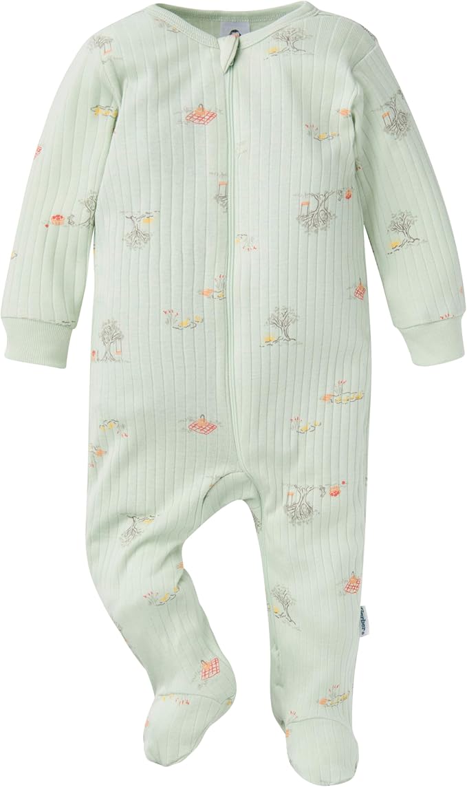 Gerber baby-girls Baby Unisex 2-pack 2-way Zip Textured Sleep 'N Play - Image 2