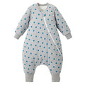 Duomiaomiao 3.5 TOG Toddler Sleep Sack 3-4T 100% Cotton Winter Side Open Zipper Baby Sleep Sack with Feet, Warm Toddler Wearable Blanket