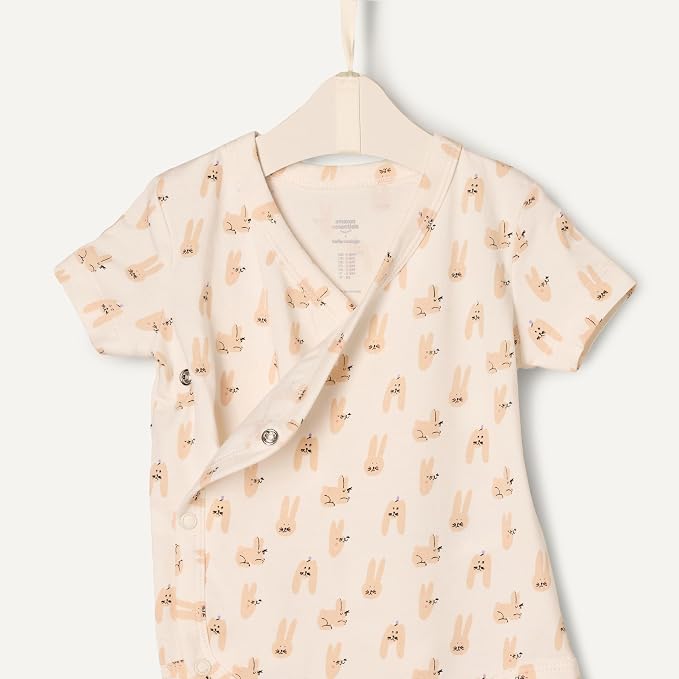 Amazon Essentials x Sofia Grainge Unisex Babies' Side Snap Short Sleeve Bodysuit - Image 4