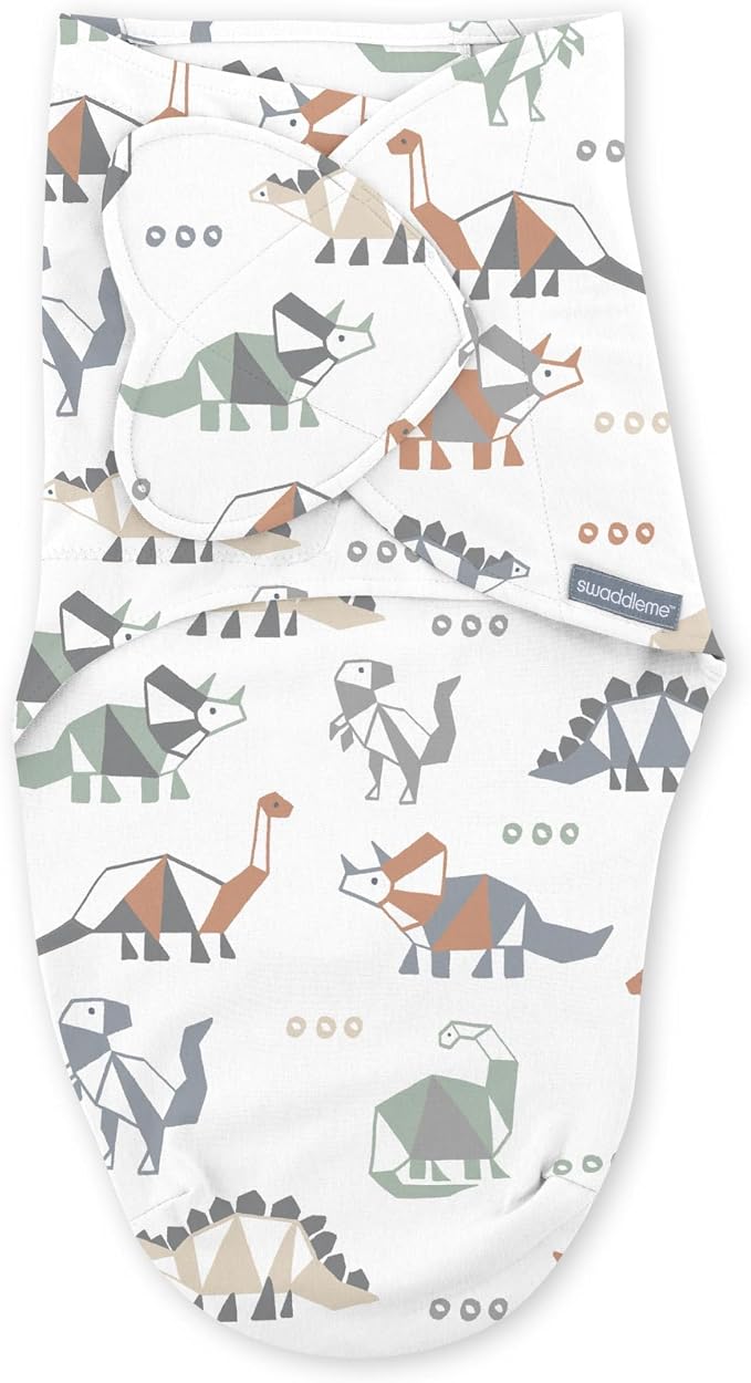 SwaddleMe by Ingenuity Monogram Collection Baby Swaddle, 100% Cotton, Improves - Image 13