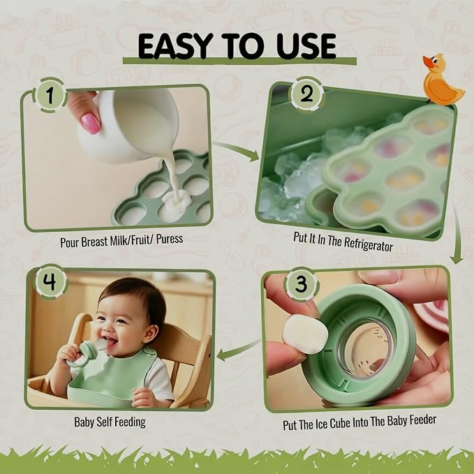 19 Pcs Silicone Baby Feeding Set Eating Essentials - Image 2