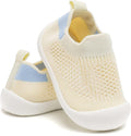 Baby Walking Shoes Toddler Girl Boy Soft Sole Breathable Cotton Canvas Shoes Infant Lightweight Non-Slip Safer Slip-on First Walkers Shoes Casual Tennis Wide Sneakers Rubber Soles Running Outdoor