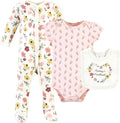 Hudson Baby Unisex Cotton Sleep and Play, Bodysuit and Bandana Bib Set by HudsonBaby