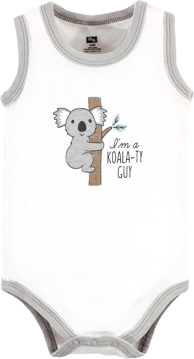 Hudson Baby Unisex Baby Cotton Sleeveless Bodysuits - Image 3