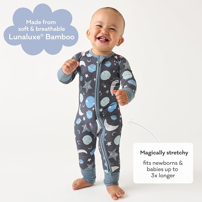 Little Sleepies Pajamas for Baby Boys & Girls, Viscose from Bamboo Baby Pajamas - Image 4