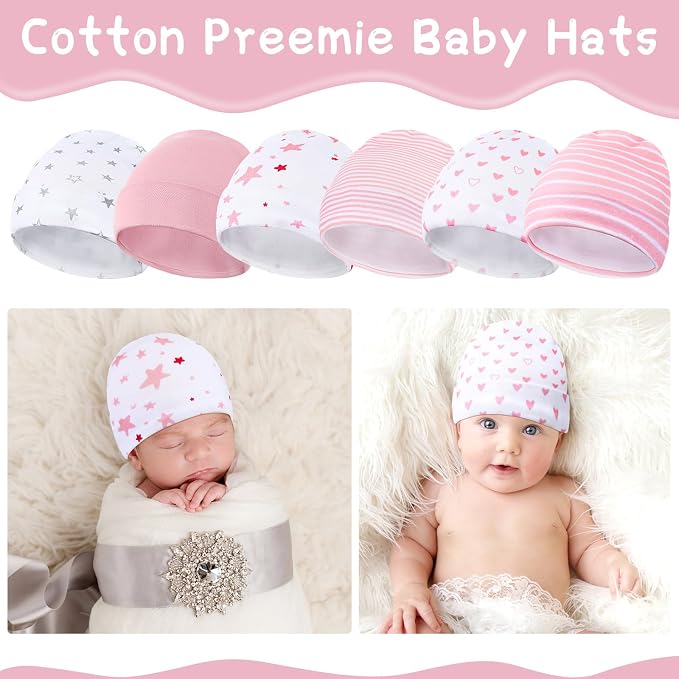 Newcotte 6 Preemie Hats - Image 6