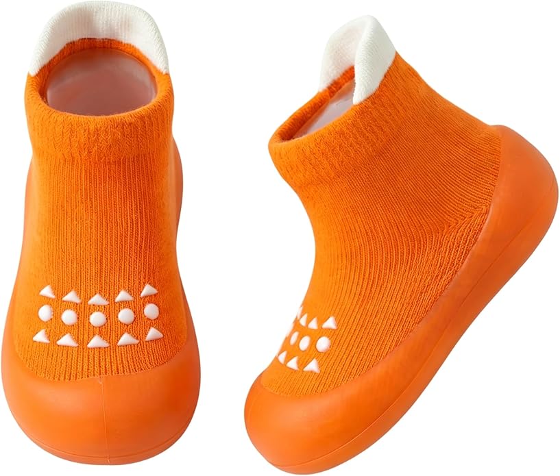 Baby Sock Shoes Toddler Walking Shoes Infant Slippers | Soft Rubber Sole by AniKigu