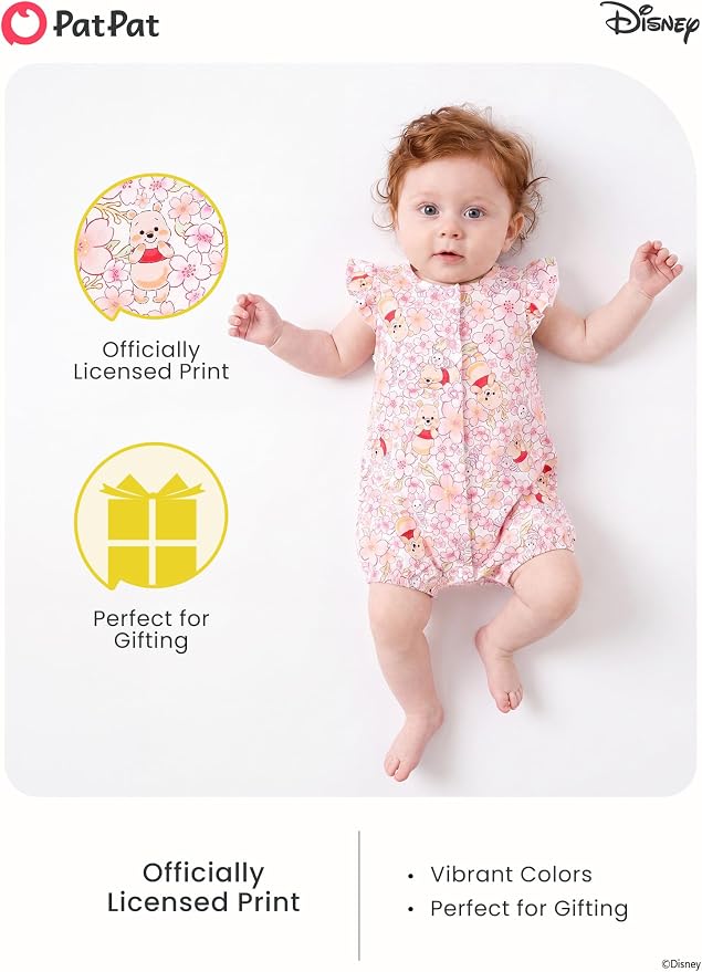 Disney Baby Girls Viscose Made from Bamboo 2 Packs Breathable Bodysuit - Image 2