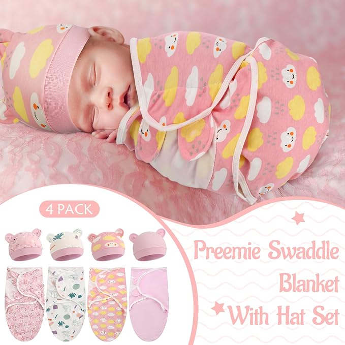 Buryeah 4 Pack Swaddle Blanket Wrap - Image 4
