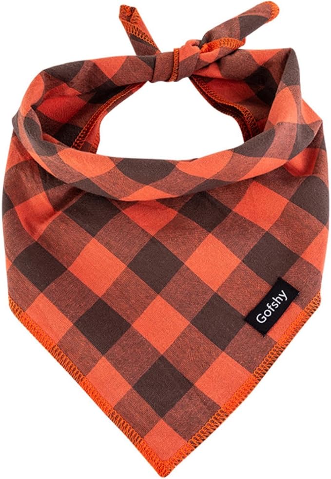 Fall Dog Bandana Small Cotton by Gofshy