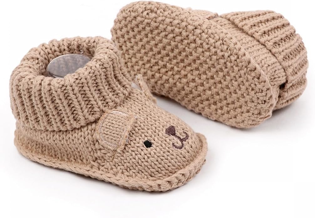 Infant Baby Boys Girls Knitted Booties Soft Cute First Walking Socks Shoes | by WaiHeikki