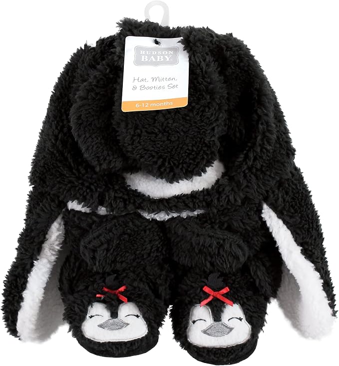 Hudson Baby Baby Hudson Baby Unisex Baby Trapper Hat, Mitten and Bootie Set - Image 2