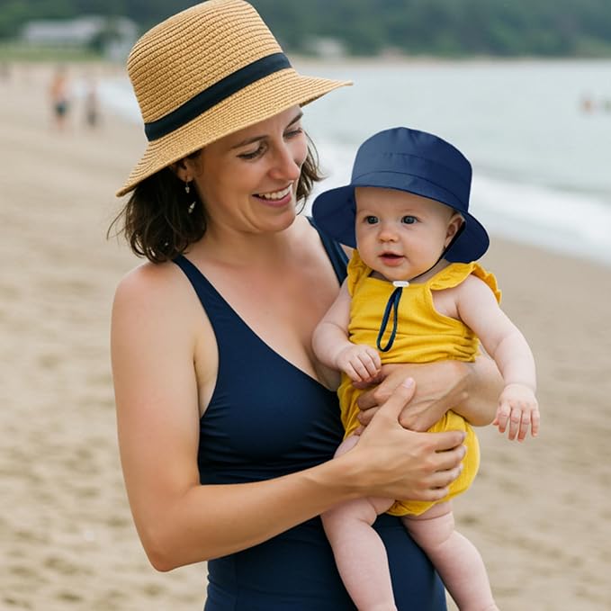 Durio UPF 50+ Baby Sun Hat Wide Brim Toddler Bucket Hats - Image 6