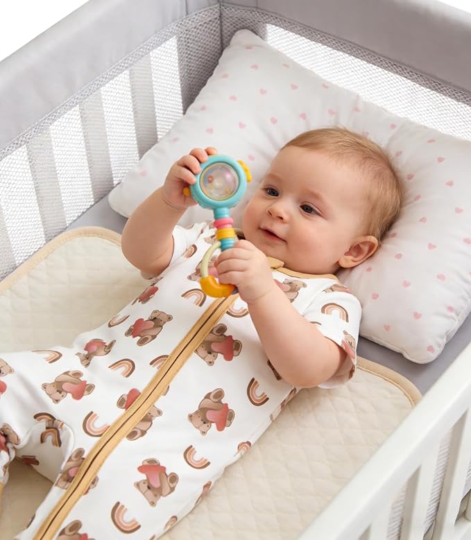 Aablexema Baby Short Sleeve Footless Pjs Zipper Romper 3-Pack | Soft Breathable - Image 2