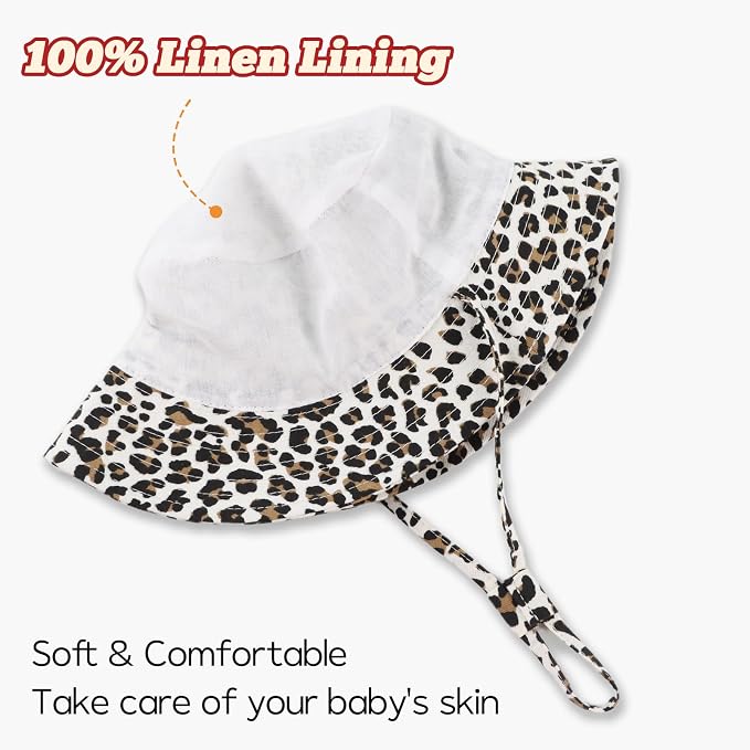 Bamery Baby Toddler Girls Bucket Hat Newborn Sun Hats - Image 4
