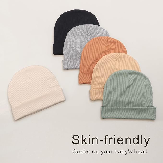 DRESHOW BQUBO 6 Pack Baby Newborn Hats Set - Image 4