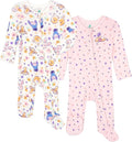 Disney Baby Girls' 2-Pack Footed Sleep N' Play Newborn to Infant by Disney
