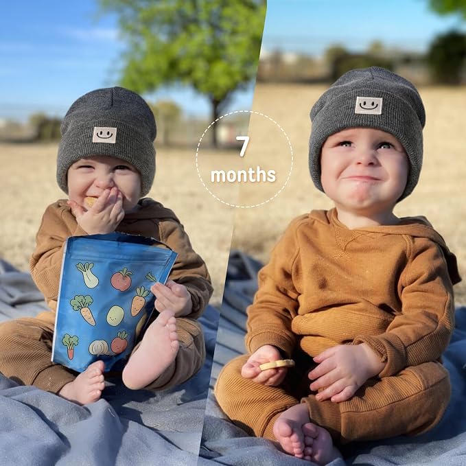 FURTALK Baby Beanie 2 Pack Toddler Winter Hat Embroidered Knit Cap Ages 0-8 | - Image 4