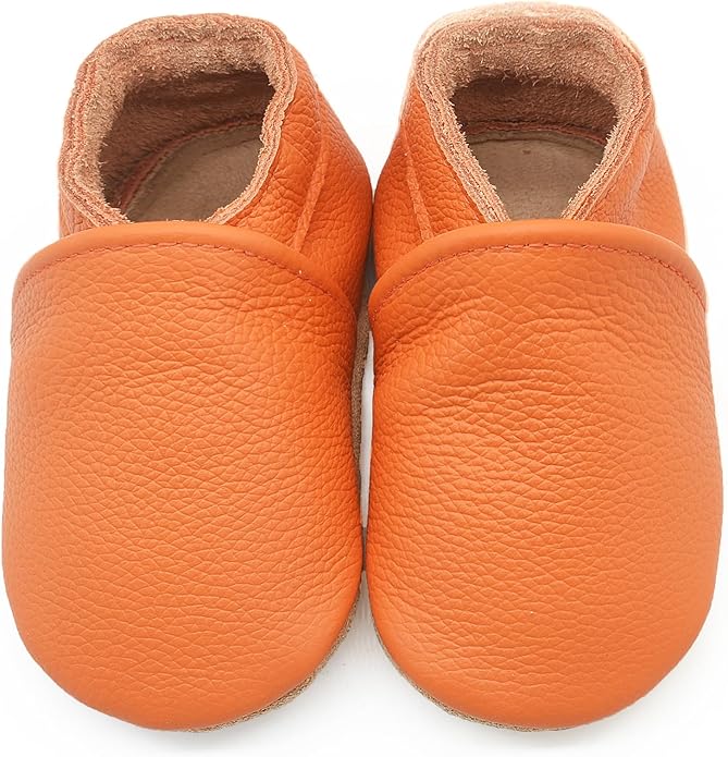 Genuine Leather Baby Booties Soft Sole Toddler Walking Shoes by Aijoviko
