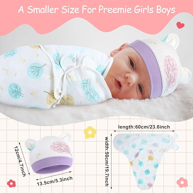 Buryeah 4 Pack Swaddle Blanket Wrap - Image 3