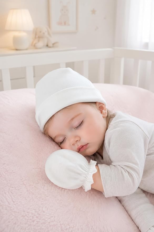 Baby Mittens No Scratch, Newborn Gloves 0-6M, Registry Essential - Image 6
