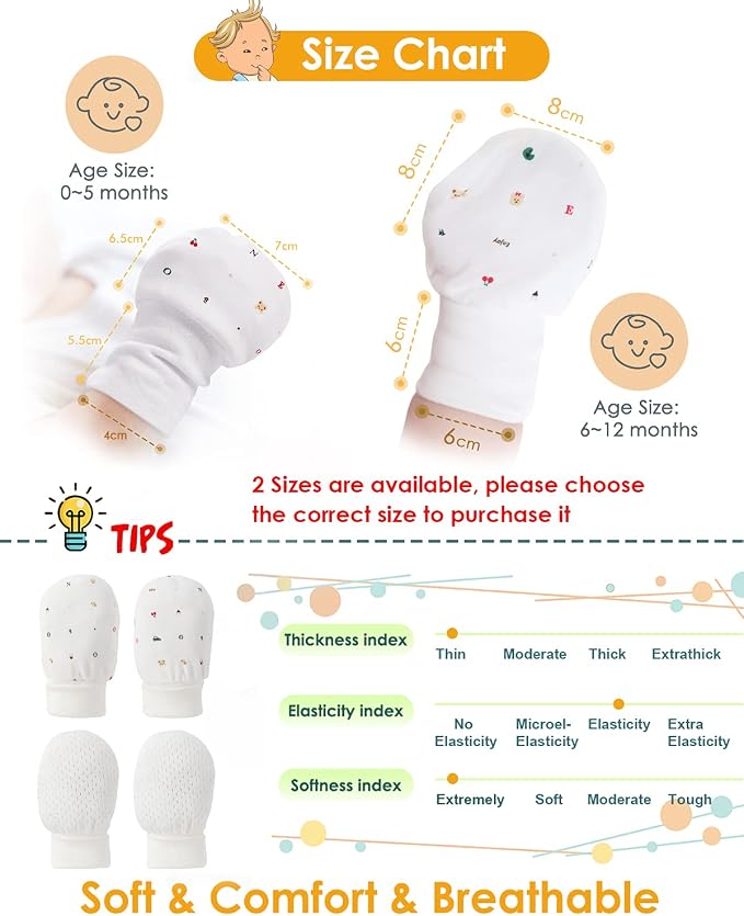 Baby Anti Scratch Mittens - Image 4