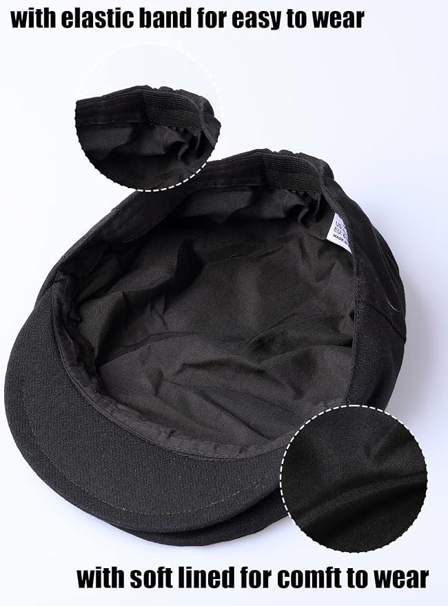 A&J DESIGN Baby Boys Newsboy Cap Toddler Kids Tweed Vintage Flat Hat - Image 4
