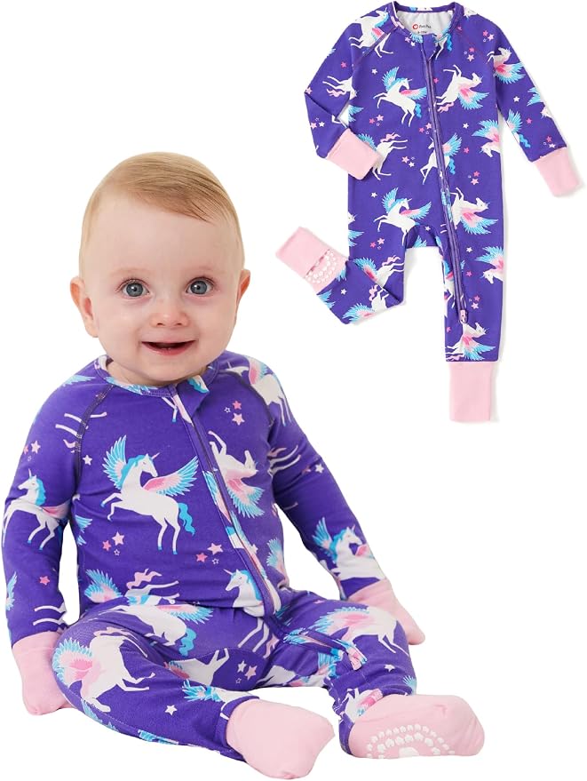 PATPAT Organic Cotton Baby Footie Pajamas by PATPAT