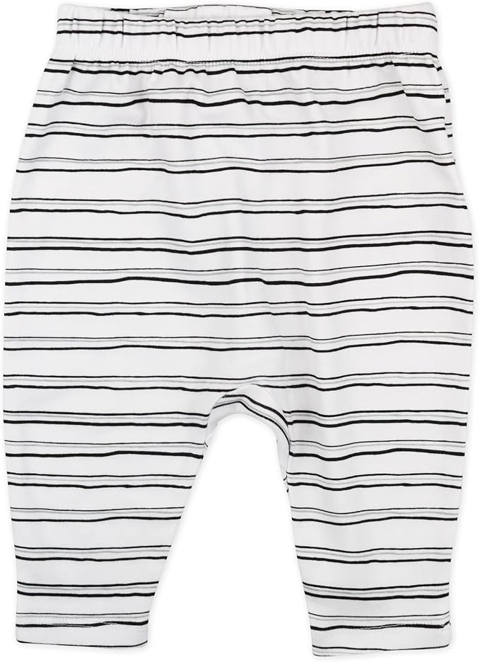 HonestBaby Unisex-Baby Multipack Harem Pants Roomy Fit Pull on Bottoms 100% - Image 4