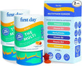 FIRST DAY Kids Multivitamin Gummies Age 4+, Strawberry & Orange - Kids Vitamins Multivitamin Gummy A C D3 K2 B1 B2 B6 B12 Folate, Immunity & Brain Function, Vegan - 60 Day Supply, Packaging May Vary