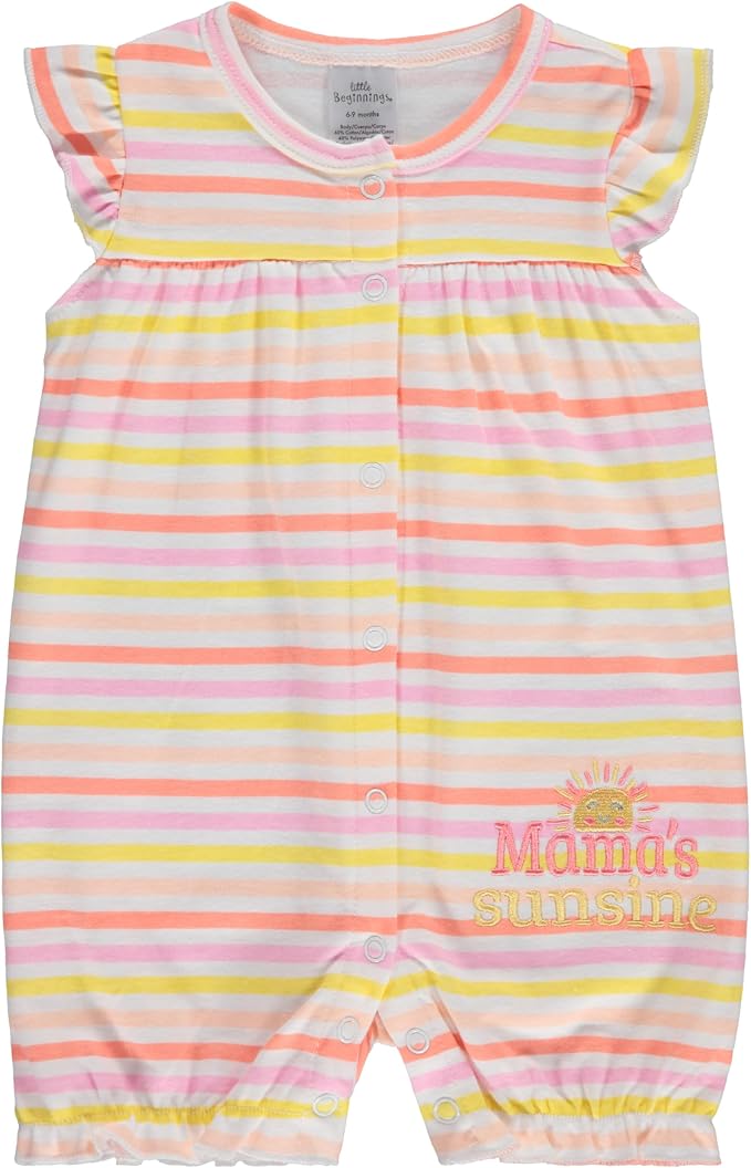 Cudlie 2-Pack Baby Girl Rompers – Soft Cotton, Everyday Comfort - Image 3