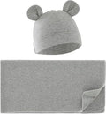 Unisex Baby Swaddle Wrap with Hat Set by Exemaba