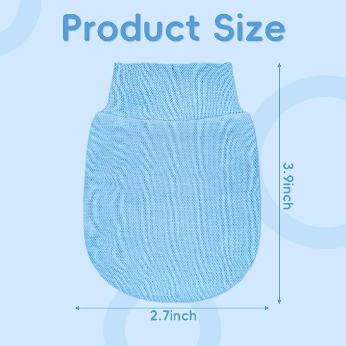 6 Pairs Baby Mittens No Scratch Mittens Infant Toddler Soft Gloves Essentials - Image 2