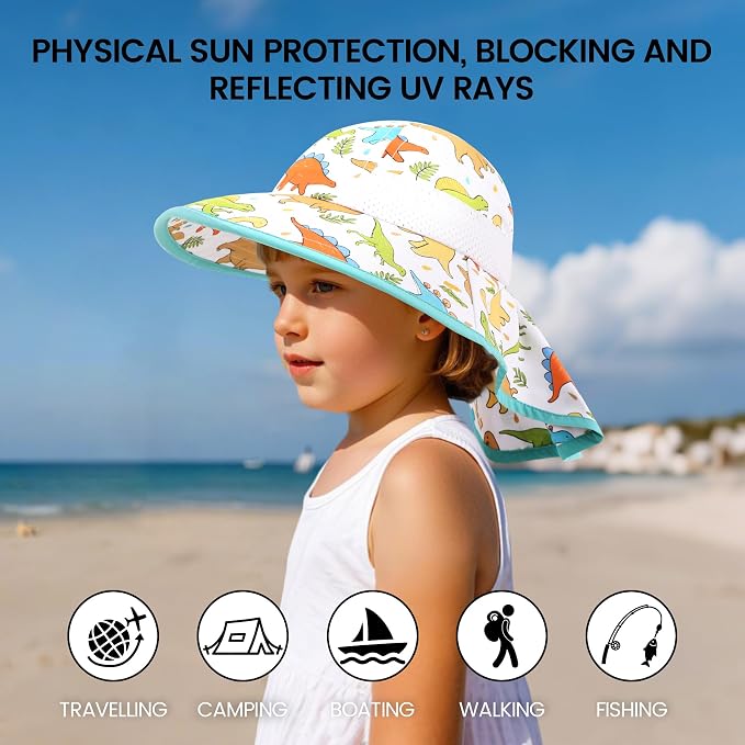 Baby Sun Hat with Neck Flap UPF 50+ - Image 5