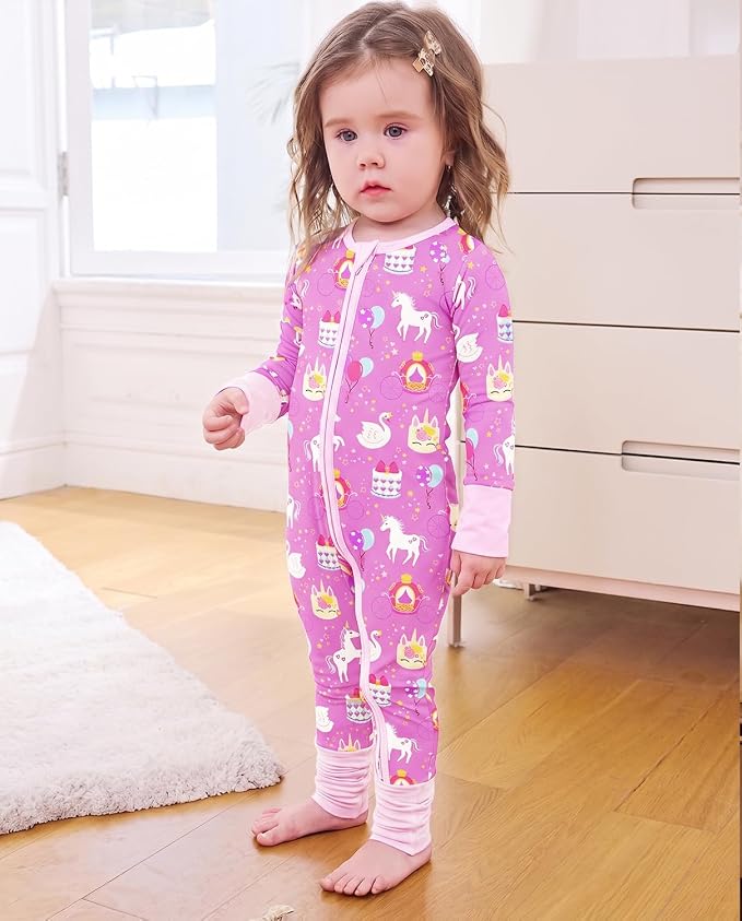 babee Reshinee Viscose derived from bamboo Baby Pajamas Convertible Footie - Image 8