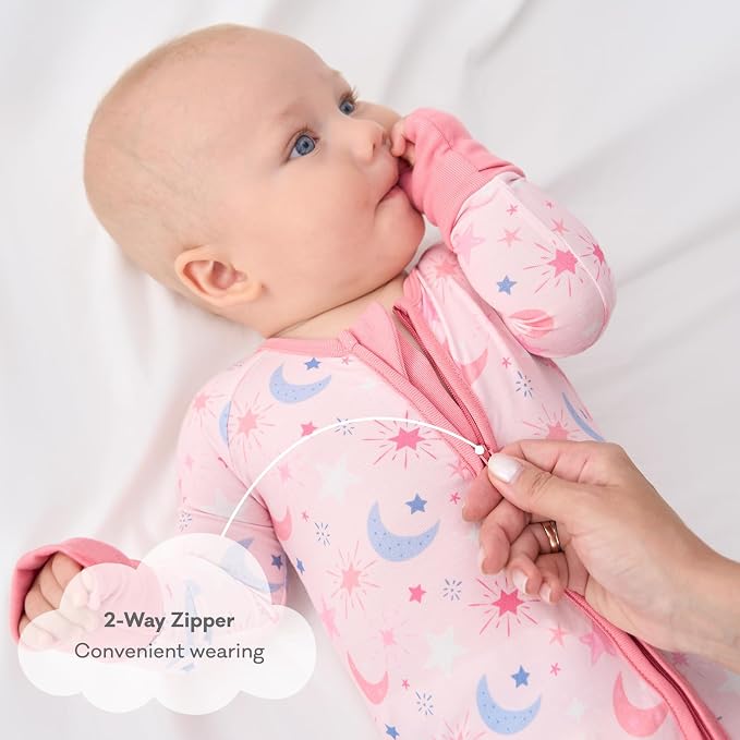 pureborn Baby Sleeper Viscose from Bamboo Zipper Footies 0-24 Months - Image 4