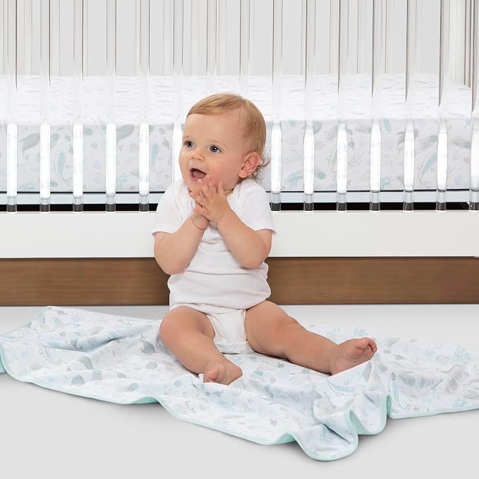 Delta Children 100% Cotton Muslin Baby Receiving Blankets - Image 3
