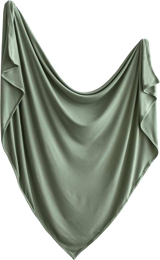 mushie Stretchy Baby Swaddle Blanket | Extra Soft & Snug Fit | 47"x47" by mushie