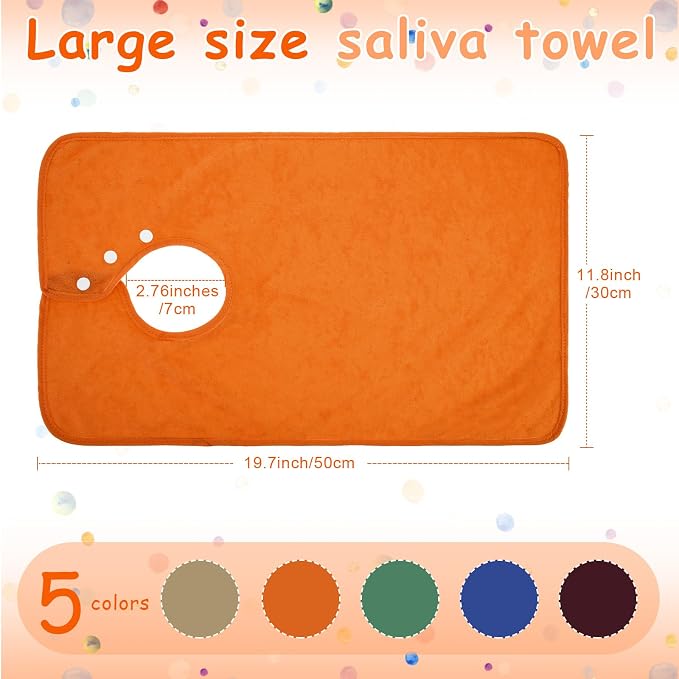 Hercicy Full Coverage Pullover Toddler Baby Bibs | Terry Cloth Bibs - Image 2