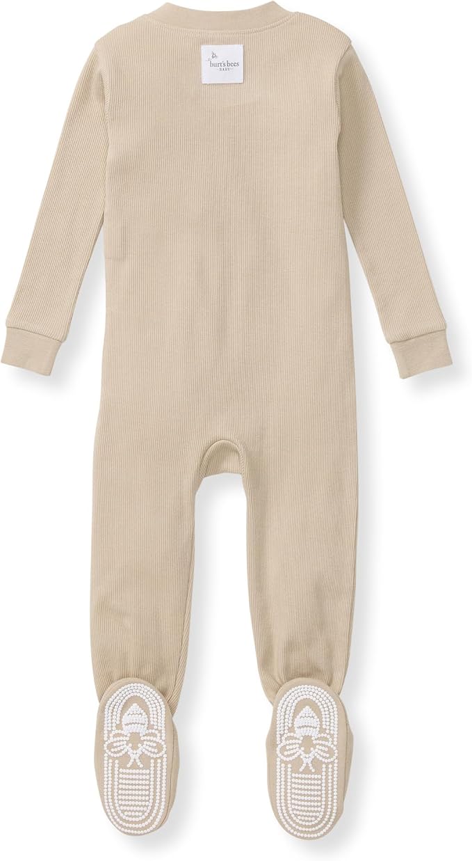 Burt's Bees Baby Boys Organic Cotton, Snug Fit Footed Sleeper Pajamas | - Image 2