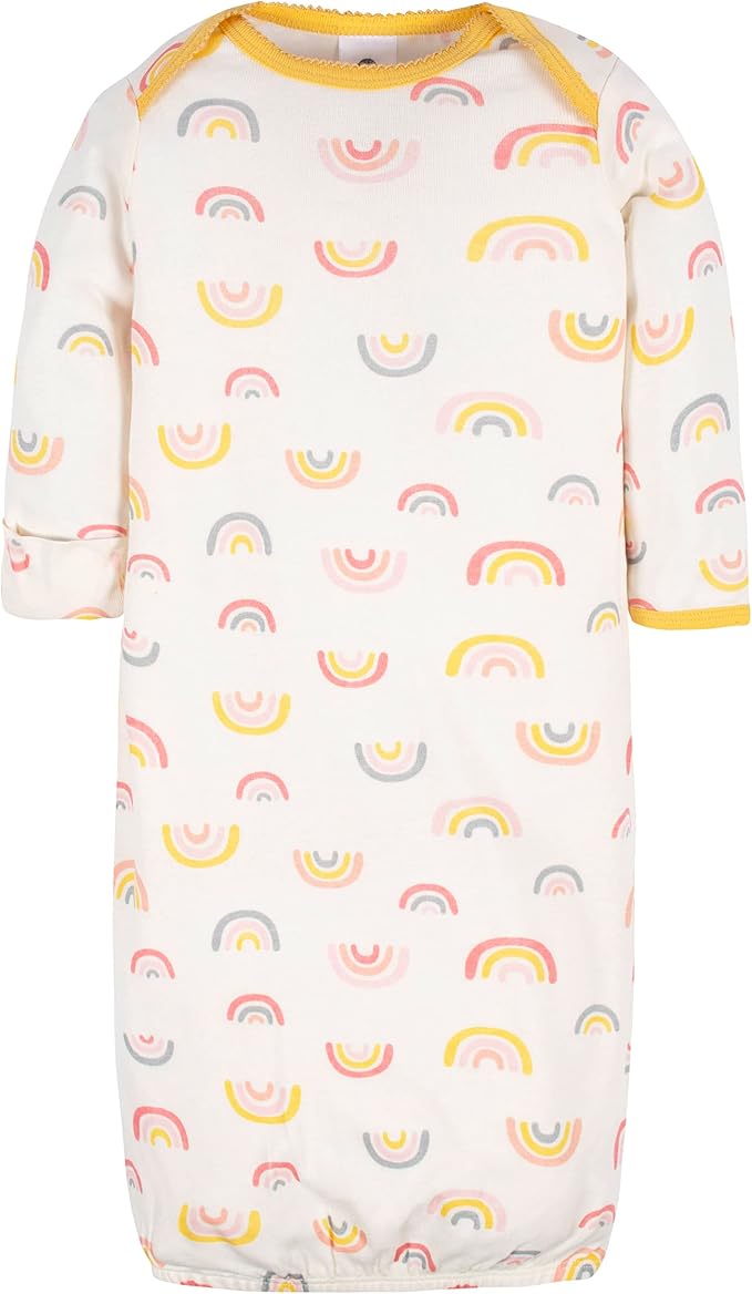 Gerber Baby Girls' 4-pack Sleeper Gown - Image 4
