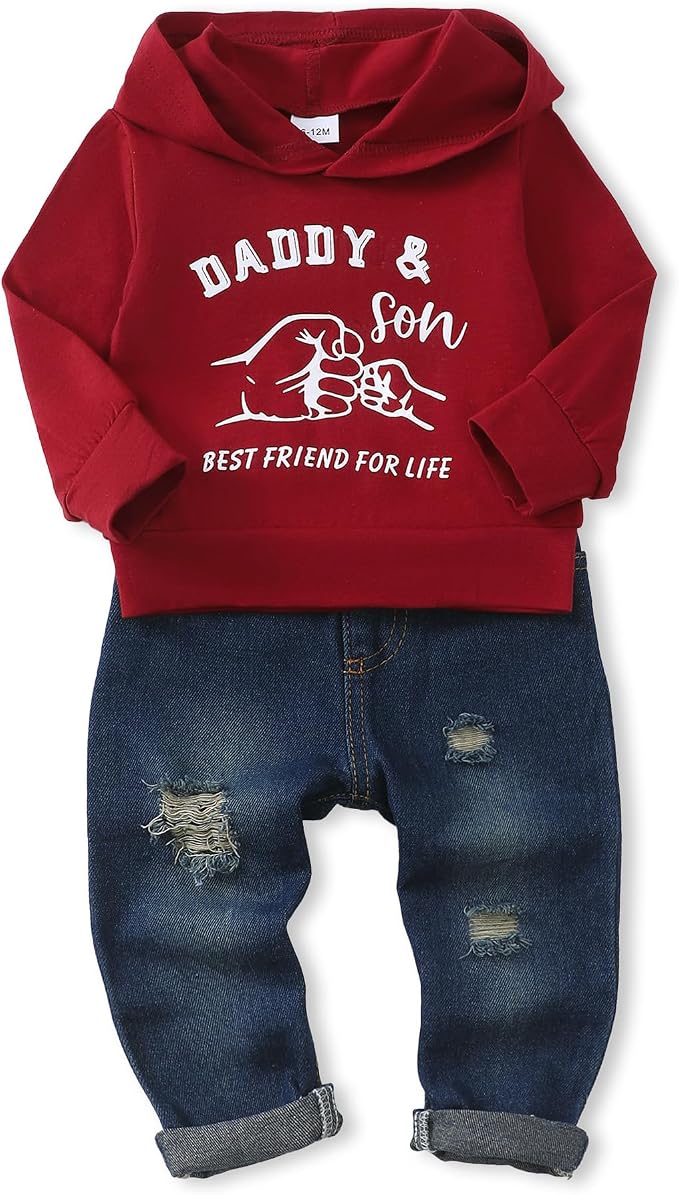 NZRVAWS Baby Boy Clothes Toddler Boy Outfit 2 3 4T 6 12 18 24 Month Fall Winter by NZRVAWS
