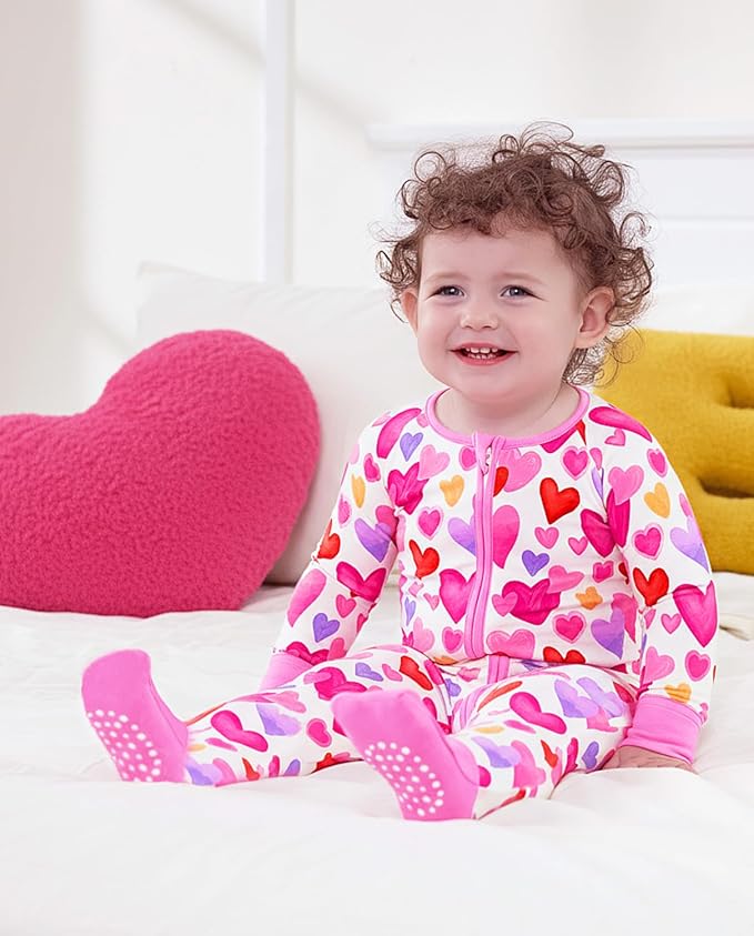 babee Reshinee Viscose Derived from Bamboo Baby Footie Pajamas Convertible - Image 6