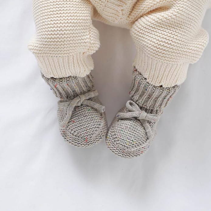 LAWKUL Baby Booties Newborn Babe First Walkers Non-Slip Stay On Boots Crib - Image 2