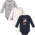 Hudson Baby baby-boys Cotton Long-sleeve Bodysuits 3-pack by HudsonBaby