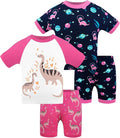 DAUGHTER QUEEN Girls Summer Pajamas Set 4 Pieces 100% Cotton Sleepwear Size 18 by DAUGHTERQUEEN