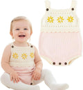 Simplee kids Baby Girl Romper, Sleeveless Pompoms Square Neck | Soft Breathable by Simpleekids