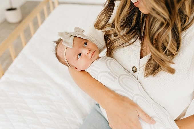 Copper Pearl Swaddle Blankets for Newborns | Soft Stretchy Receiving Blankets - Image 5