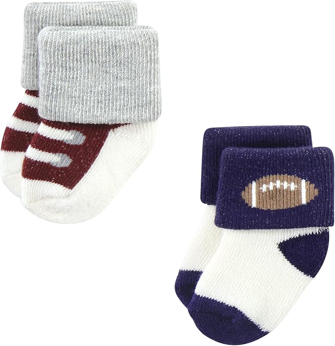 Hudson Baby Baby 8-pack Cotton Rich Newborn and Terry Socks - Image 3